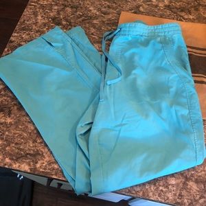 Healing hands turquoise  scrub pants
